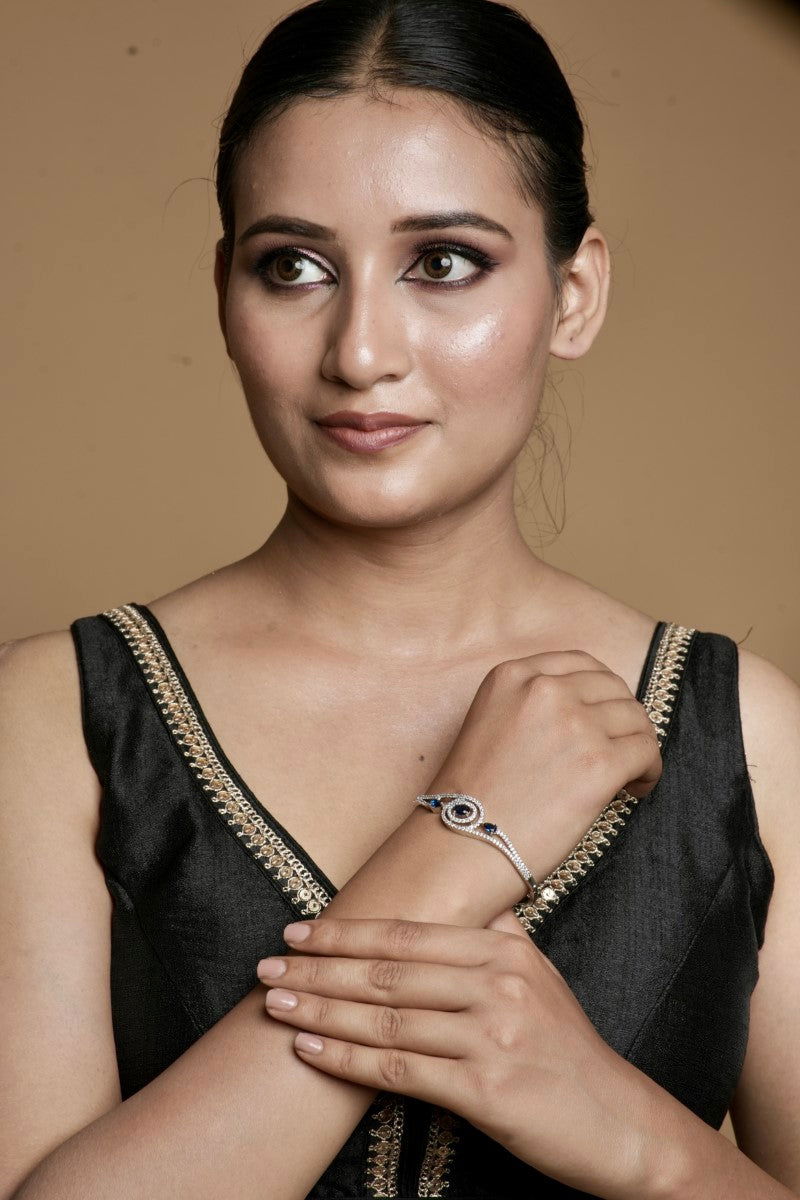 Elegant Blue AD Bracelet - Mayrake.in