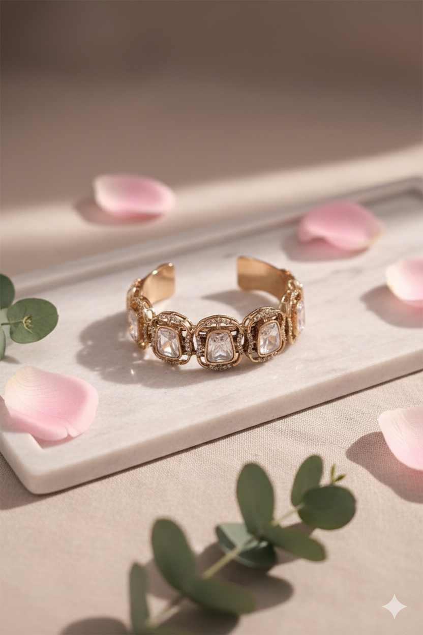 Zarkin White Stone AD Bracelet – Designer Jewellery Piece