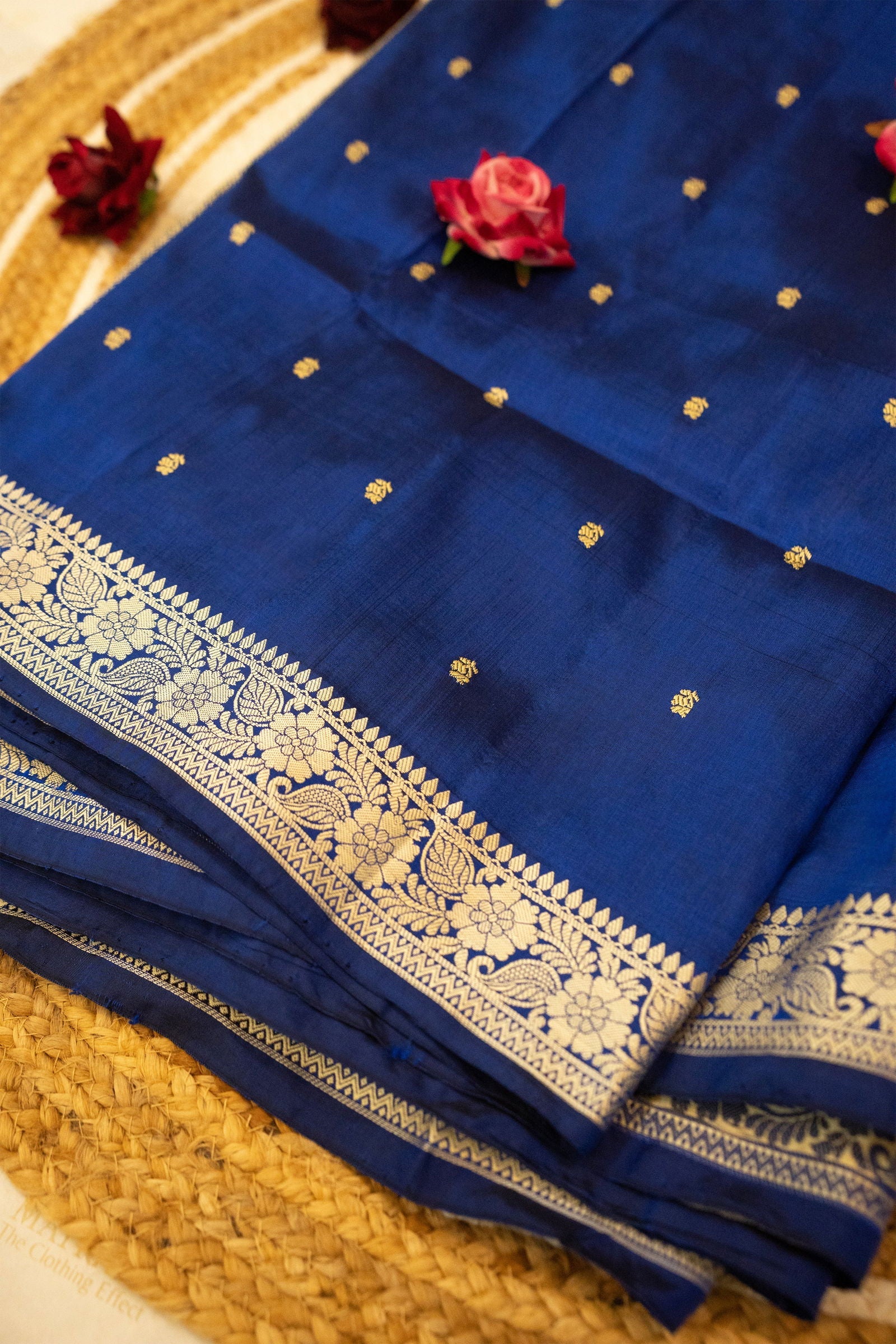 Handloom Wine Red Pure Katan Silk Banarasi Saree