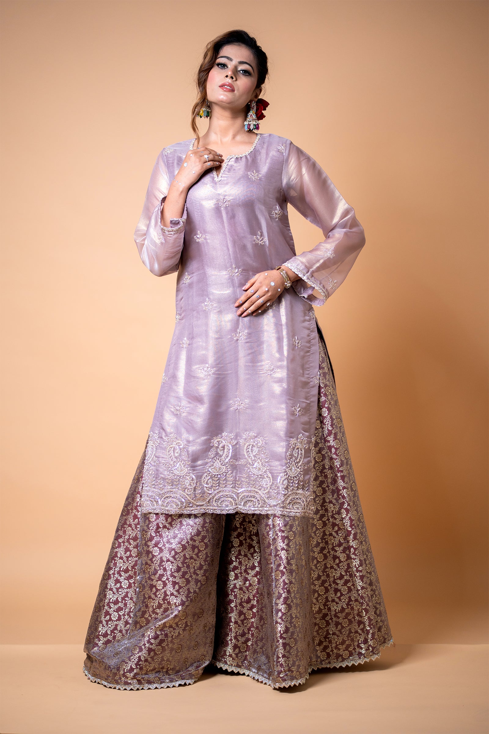 LavenderOrganzaKurtaShararaSet_0004