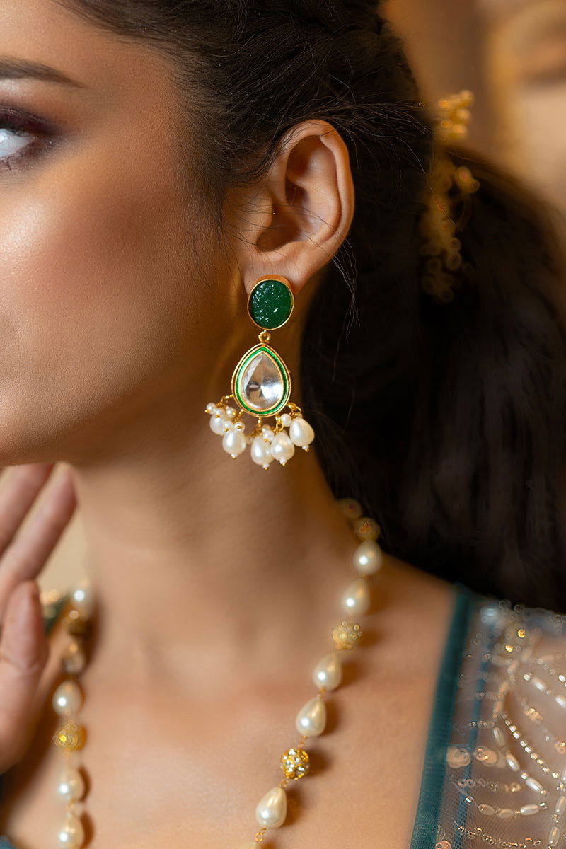 Pastel Gray Embroidered Crepe Chiffon Tank Top with Wide Pants and Long Jacket and Ready-to-Wear Saree - Mayrake.in