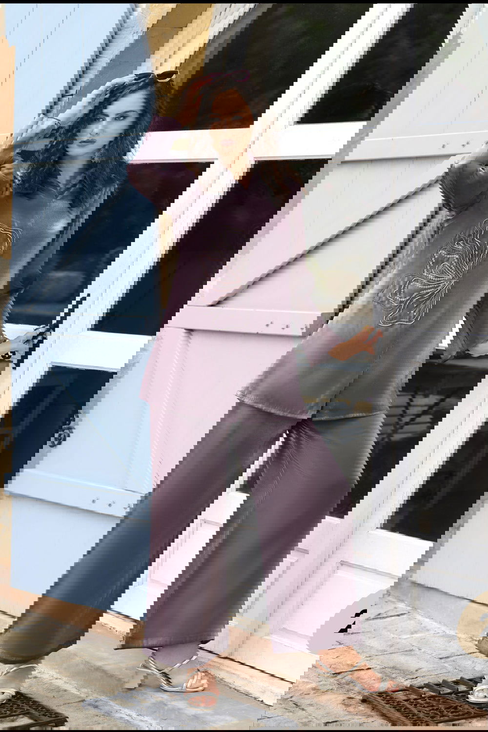 Purple Pure Handwork Viscose Silk Cord-Set Suit with Pant with Pocket - Mayrake.in