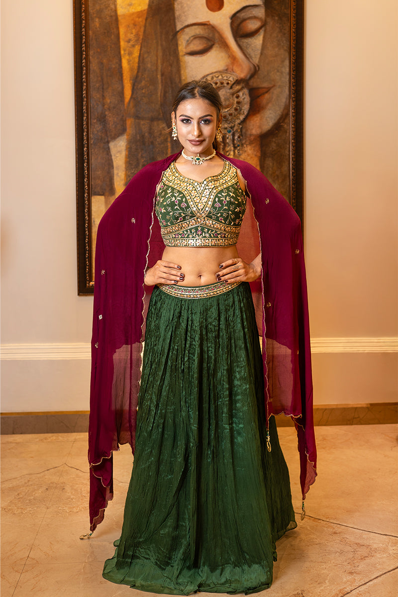 Pearl Emerald Kundan Stone Choker Jewellery