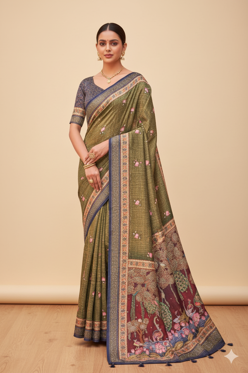 Jaipuri Print Sarees