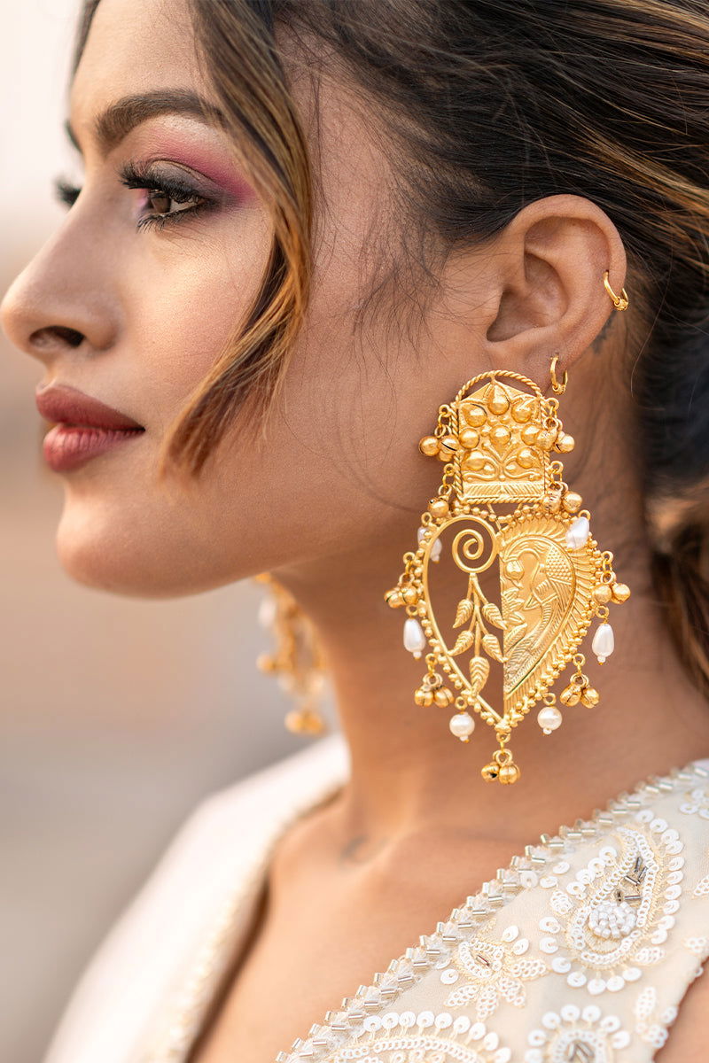 Ivory White Crepe Palazzo Pants with Embroidered Crop Top and Dupatta - Mayrake.in