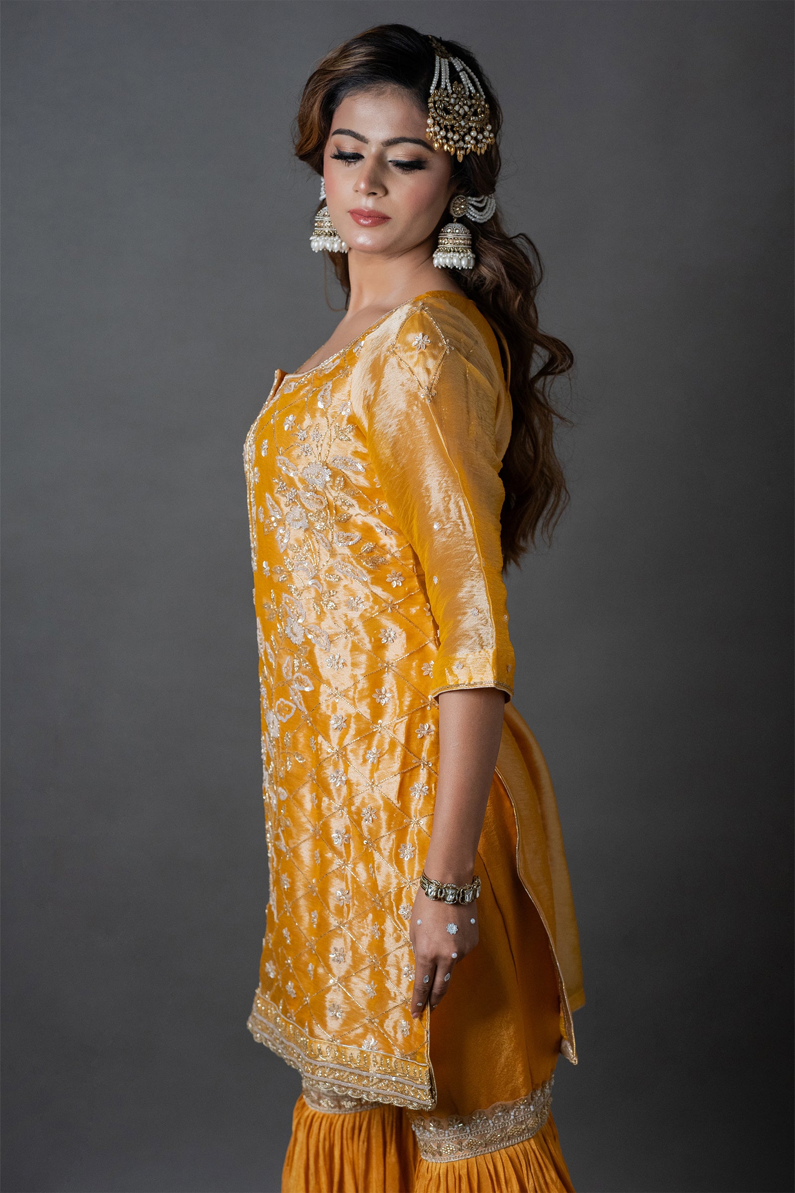 MustardYellowOrganzaKurtaGhararaSet_0003