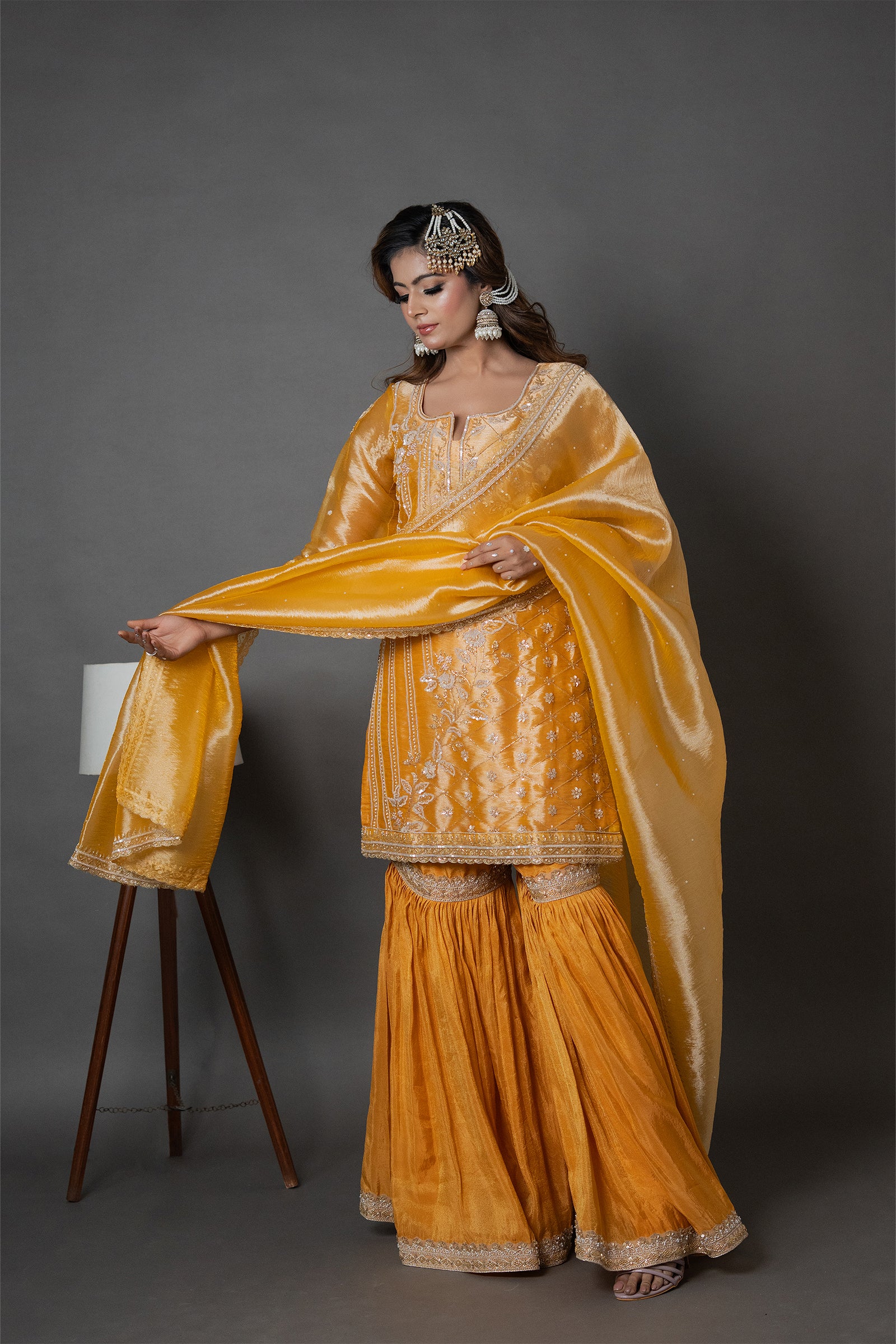 MustardYellowOrganzaKurtaGhararaSet_0005