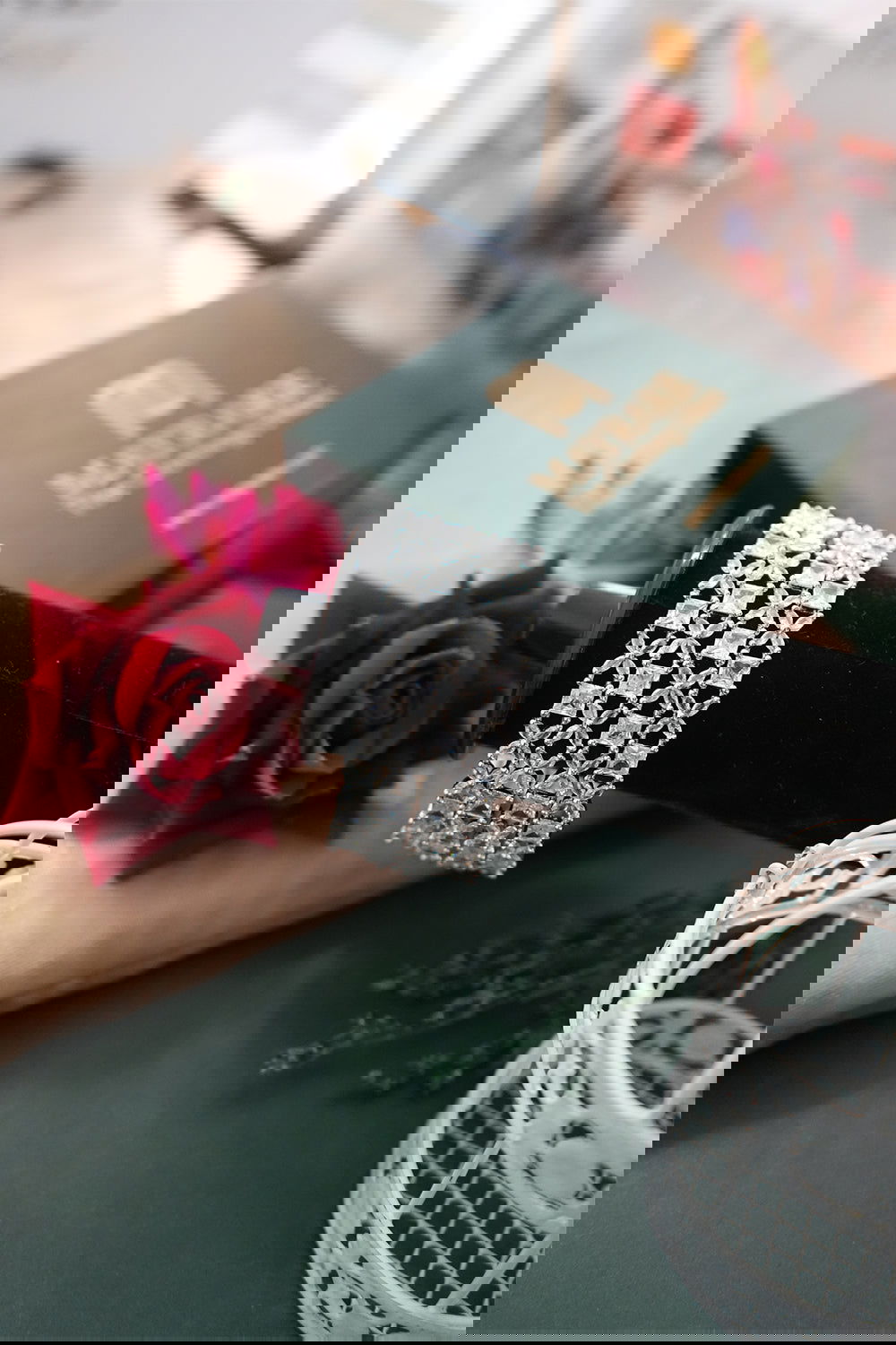 Sparkling American Diamond Jewellery Bangles Set with Shimmering Stones - Mayrake.in