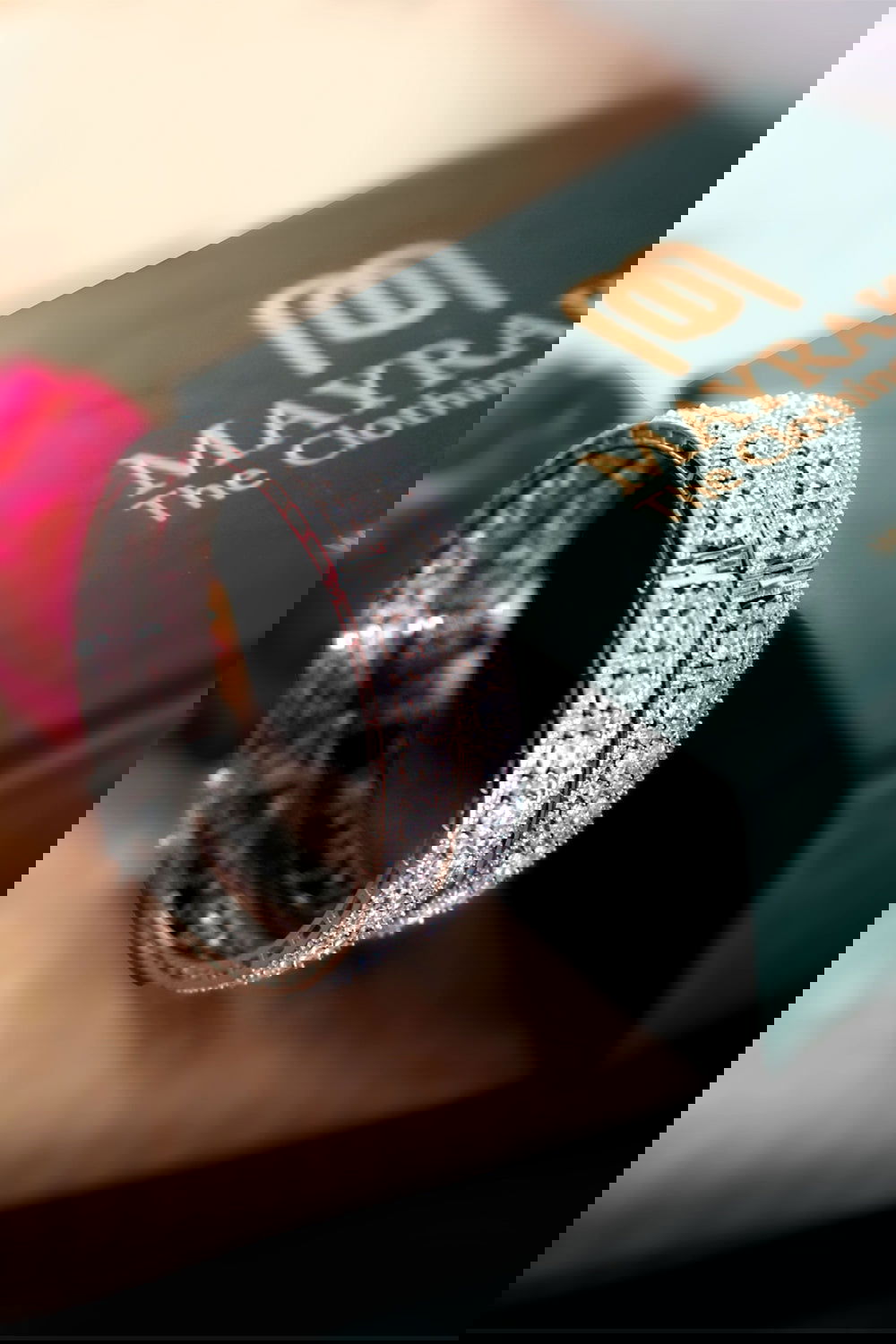 Sparkling American Diamond Jewellery Bangles Set with Shimmering Stones and Link Lock Design - Mayrake.in