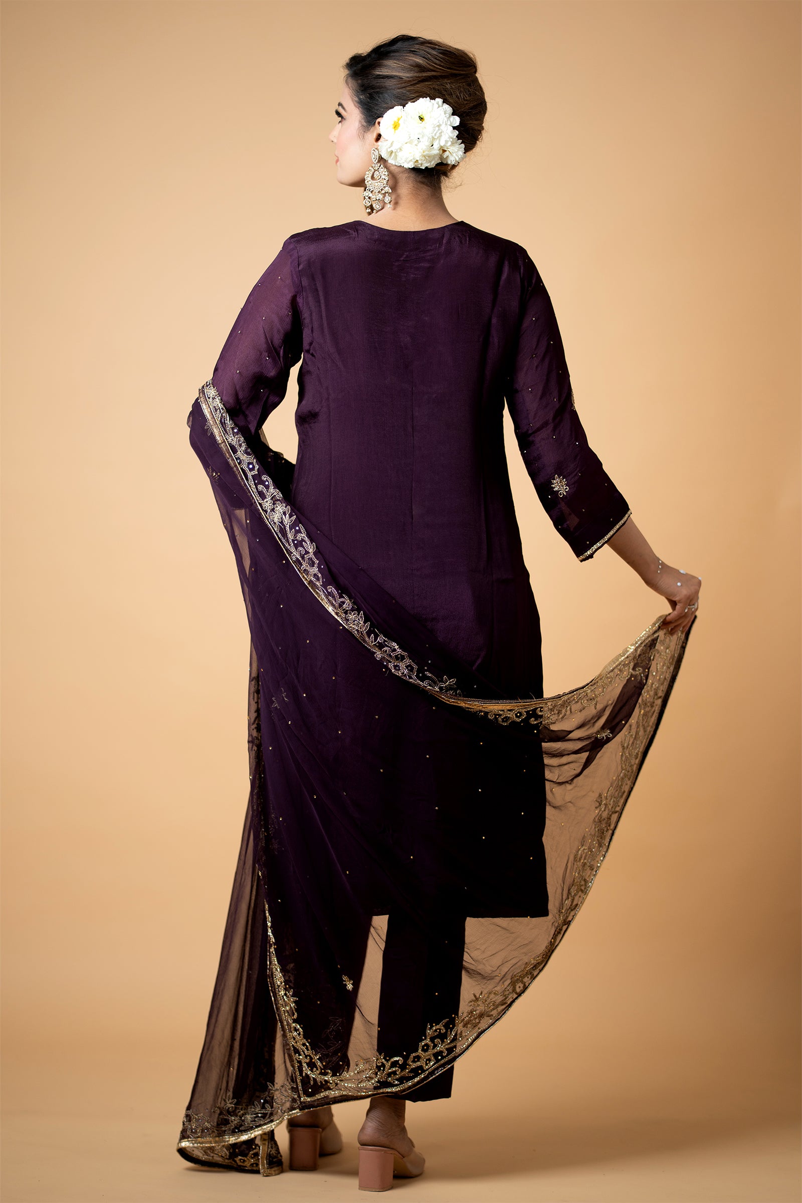 WineGeorgetteKurtaSetwithPant_0001