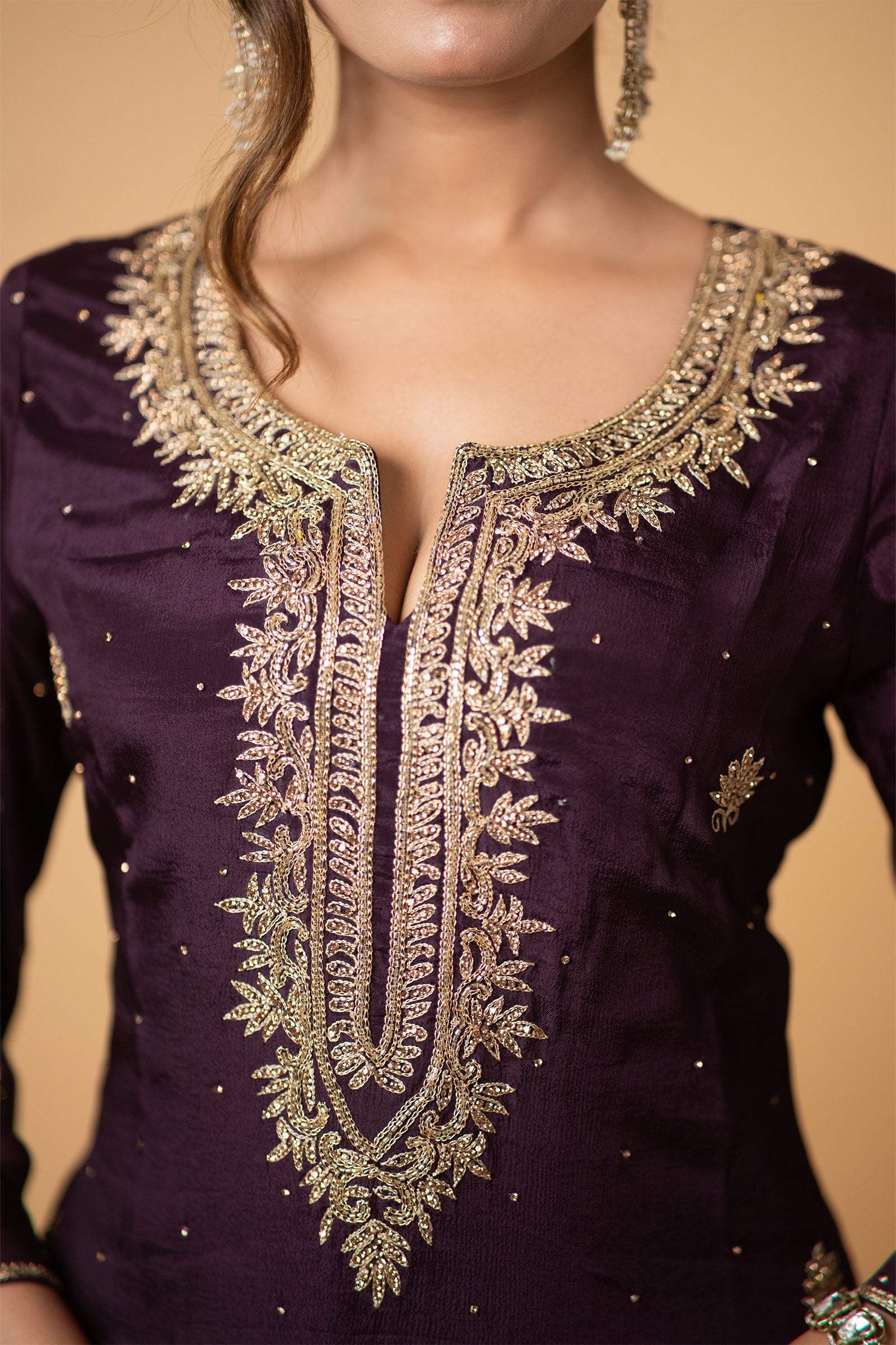 WineGeorgetteKurtaSetwithPant_0006